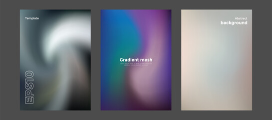 Abstract gradient mesh background template