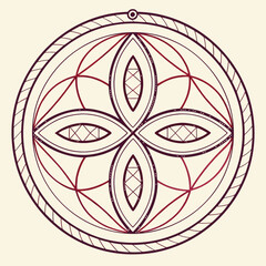 abstract-eye-icon-made-with-embroidery-thread-text.eps