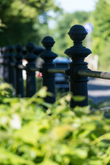 Metall Zaun im Park - Natur, 