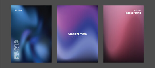 Abstract gradient mesh background template