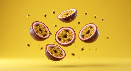 Vibrant Passion Fruit Explosion: A Delightful Culinary Burst