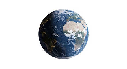Earth: A Stunning 3D Render of Our Planet