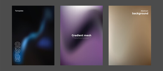 Abstract gradient mesh background template