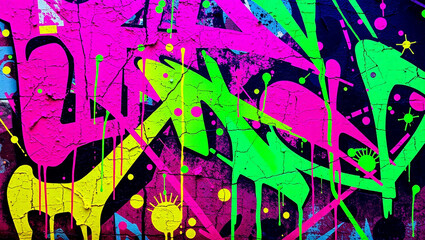 Obraz premium abstract grunge background with graffiti