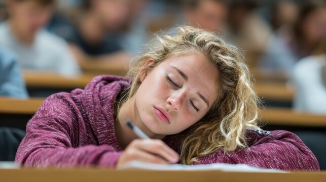 Learning performance drops as response fatigue sets in from continuous mental strain without breaks.
