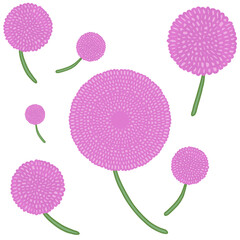 Gift pattern, mixed flowers, daisy, yellow flowers, pink flowers, blue flowers, black and white flower pictures