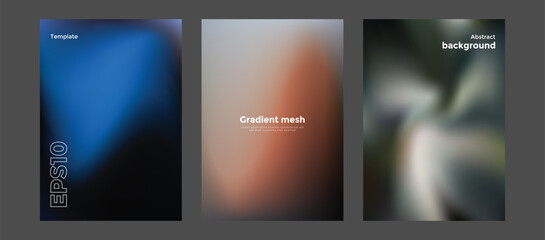 Abstract gradient mesh background template