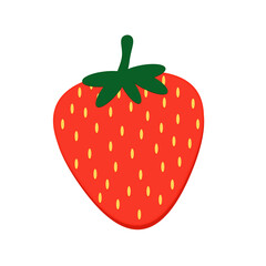 strawberry isolated on white background