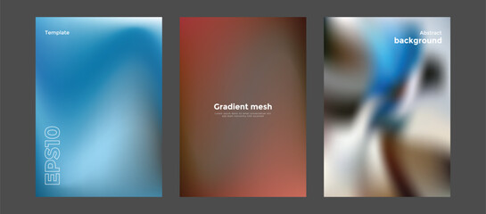 Abstract gradient mesh background template