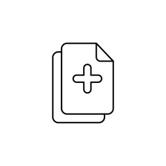 Obraz premium Icon a add file, isolated against a clean background.