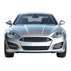 car isolated on transparent white background, clipping path