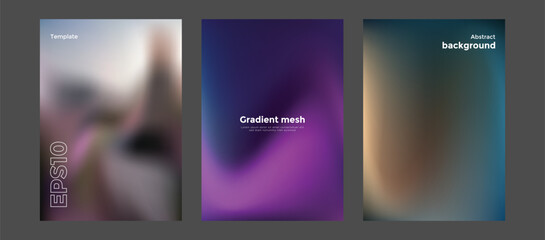 Abstract gradient mesh background template