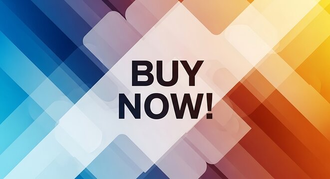Dynamic geometric backdrop promoting immediate purchase, abstract design