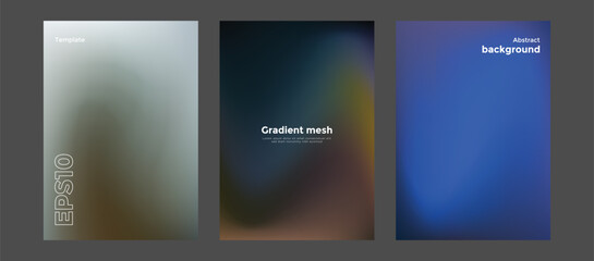 Abstract gradient mesh background template