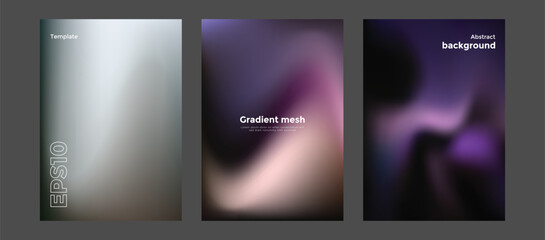Abstract gradient mesh background template