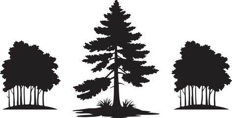 Minimalist Forest Logo with Owl and Trees Silhouette
Nature Landscape Emblem with Pine Trees and Owl
Black Forest Silhouette Design for Outdoor Branding