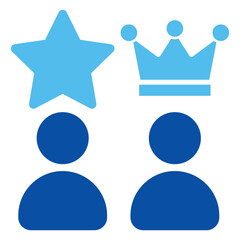 Priority Icons In Blue Style, Vector Illustration