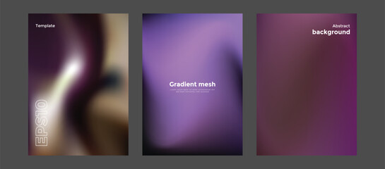 Abstract gradient mesh background template