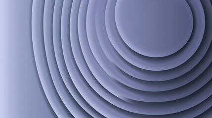 Obraz premium Abstract layered circles in a muted lavender shade