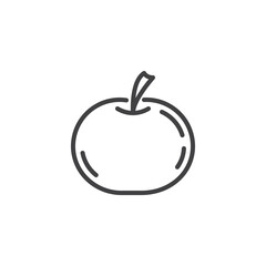 Apple fruit line icon