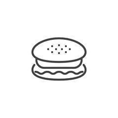 Burger line icon