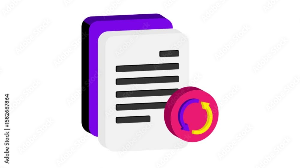 Poster File Update Icon Animation MP4 file