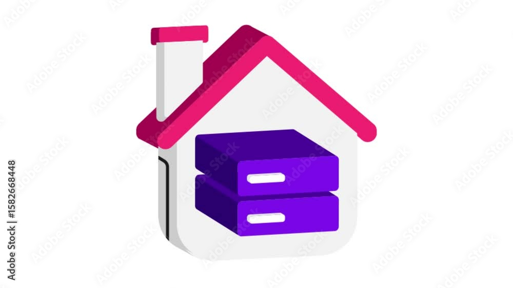 Poster data storage icon animation mp4 file