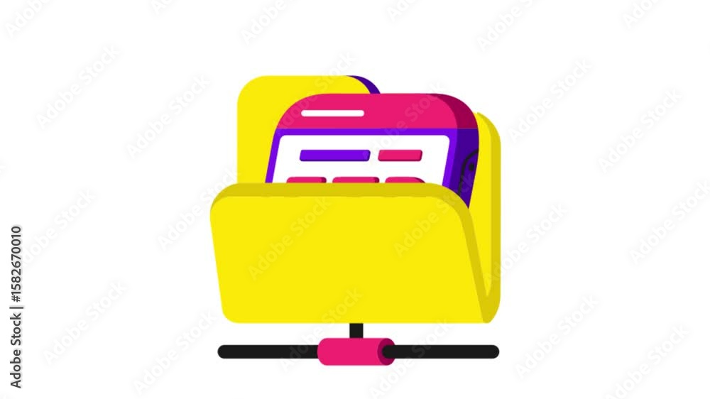 Poster server icon animation mp4 file