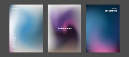Abstract gradient mesh background template