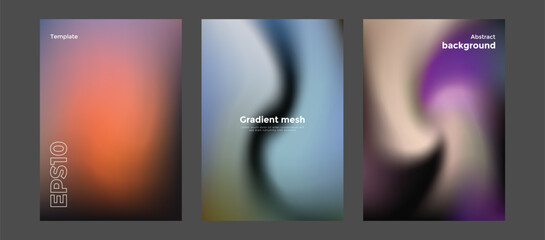 Abstract gradient mesh background template
