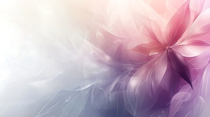 Obraz premium Abstract floral design, soft pastel colors
