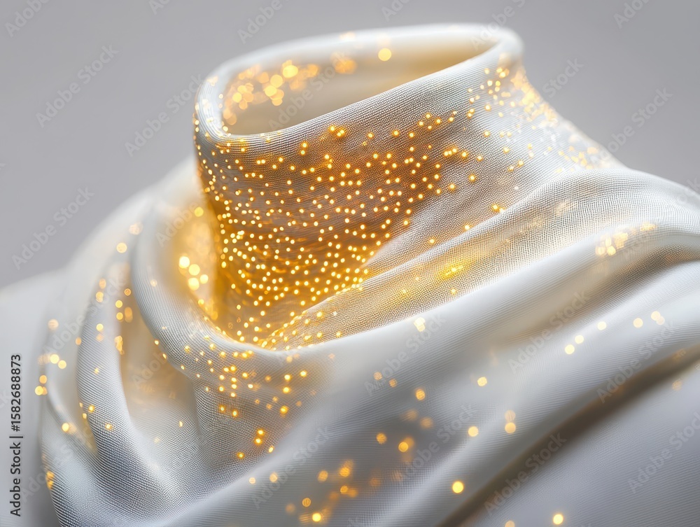 Poster engineer technician designer concept. elegant fabric draped with shimmering sequins, creating a luxu