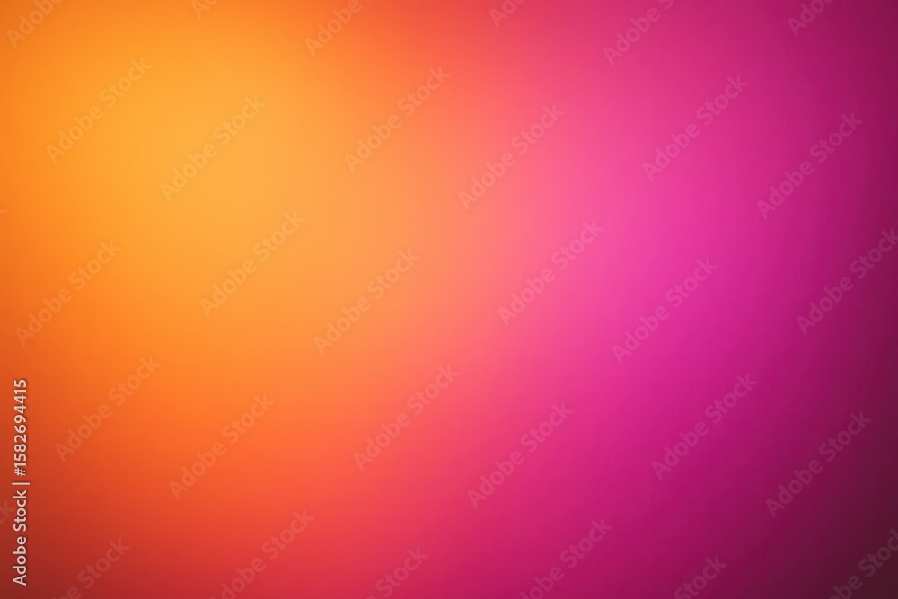 Poster dynamic color blend: a stunning gradient showcasing warm orange transitioning into vibrant fuchsia, 