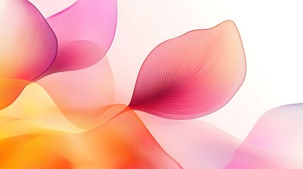 Abstract floral design with flowing colors (1)