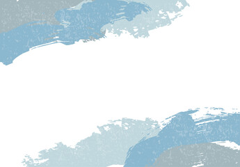 水彩画　波イメージ青　水　背景イラスト