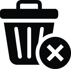 Delete file trash icon symbol vector