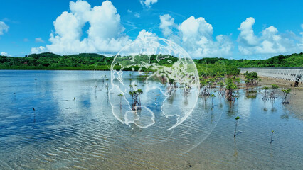Global environment concept. SDGs. sustainable.