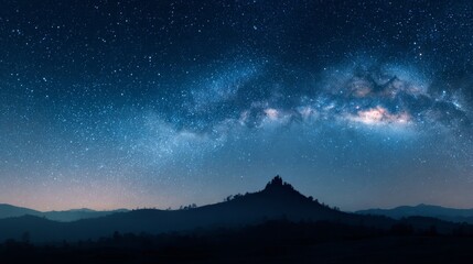 Naklejka premium 星の輝く夜空