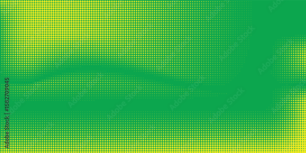 Aufkleber dots halftone yellow green color pattern gradient texture background.