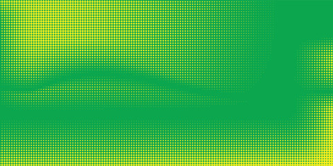 Dots halftone yellow green color pattern gradient texture background.