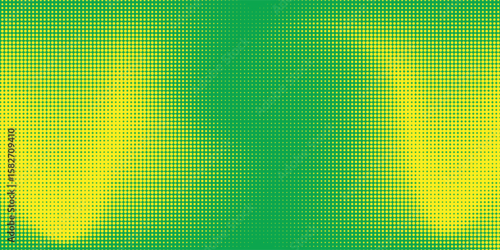 Aufkleber dots halftone yellow green color pattern gradient texture background.