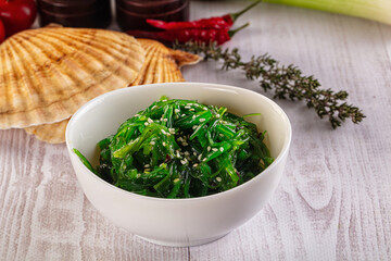 Japanese Chuka Wakame with sesame seeds