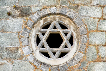 Star of David on a Church Wall
