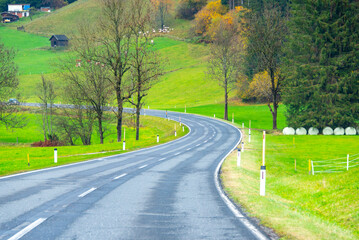 Fototapeta premium Highway 106 in Molltal Valley - Austria