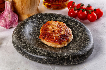 Fried salmon minced fish cutlet