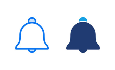 Bell Icon vector illustration. Notification sign and symbol for web site design