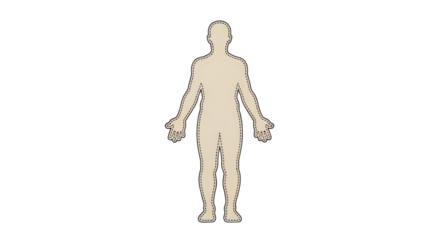 Isolated Mannequin Body Template