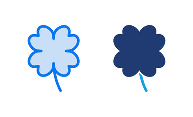 Clover icon vector illustration. clover sign and symbol. four leaf clover icon.