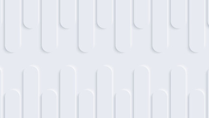 White abstract geometric background in neumorphism style