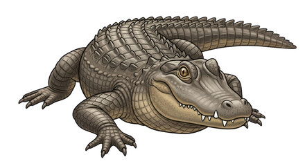Isolated Alligator